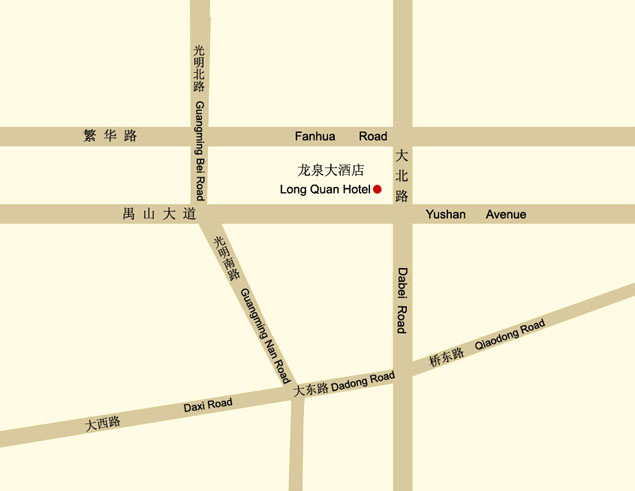 Long Quan Hotel Guangzhou Location