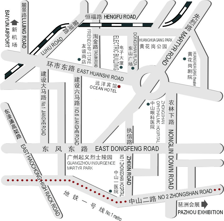 Ocean Hotel Guangzhou Location